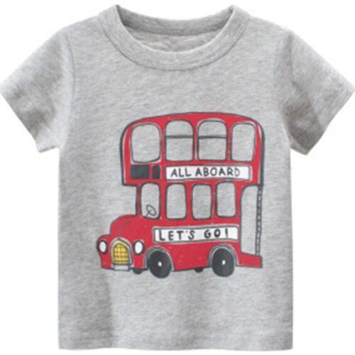 2021 Boys T shirt Kids T-Shirts Summer Top Girls T-shirt koszulka Tracktor Koszulki Meskie Roupa Menina Enfant Animal Unsex Tee