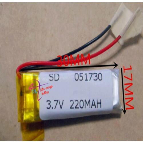 Best battery brand 3.7V tablet 051730 501730 MP3 MP4 Bluetooth stereo wireless headphones