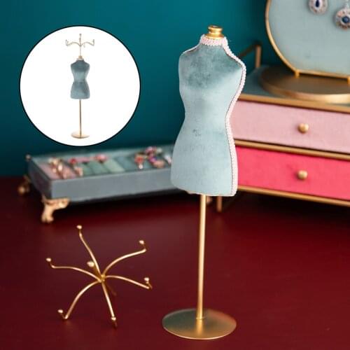 Metal Vintage Jewelry Display Stand Holder Mannequin Decor Ornament Accessories for Necklace Bracelet Rings Girls Bridal Gift