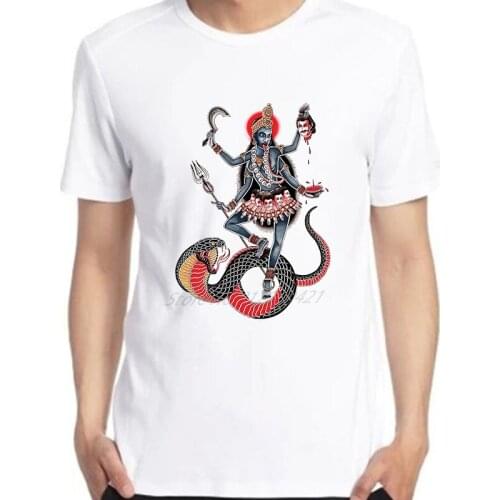 Retro men T Shirt Print Breathable Maha Kali Mantra Oversized T shirts Tops Tee shirts graphic t shirts Harajuku Men clothing