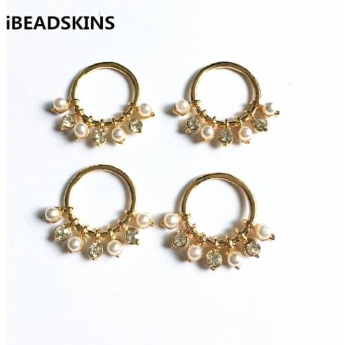 New arrival! 27x24mm 50pcs/lot gold color earrings-shape charm Zinc alloy earrings accessories for Earrings DIY ( as shown)
