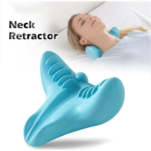 Ergonomic Design Memory Foam High Density Neck Retractor Pillow Orthopedic Pillow Gravity Stretch Cervical Vertebra Massage Spot