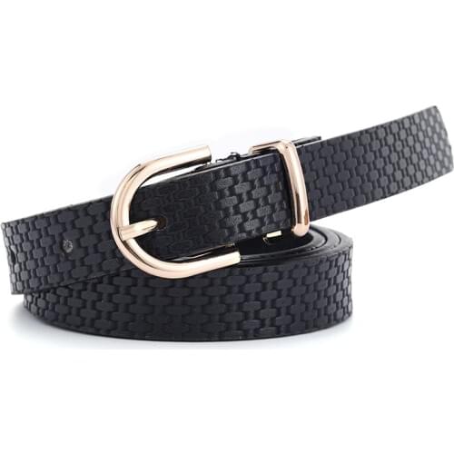 2020 New Womens Wide Black White Brown Leather Trousers Waist Belt Strap Female Gold Buckle Belts for Women Jeans