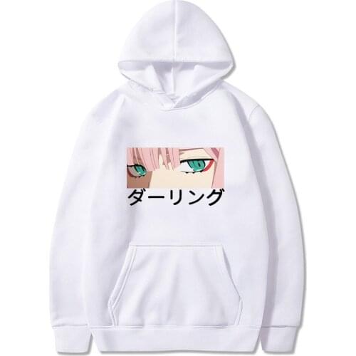 Darling in The Franxx Anime Harajuku Zero Two Kpop Hoodie Sweatshirt Women/men Tops Autumn Winter Hoody Oversized Hoodies 2020