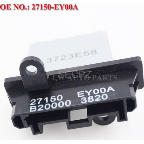 Blower Motor Resistor Part No# 27150-EY00A 271502-J000 27150-8H300 For X-trail NV200 Qashqai Maxima