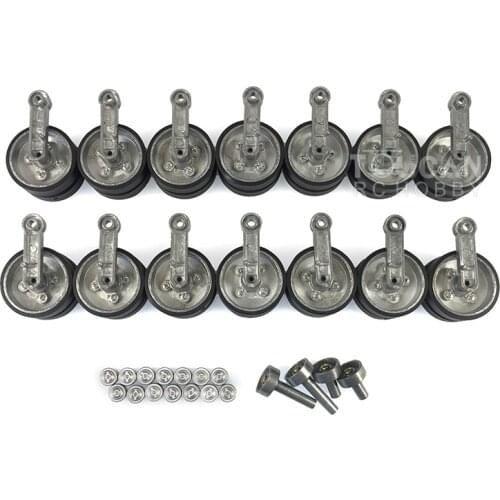 1/16 Scale Heng Long M1A2 Abrams Metal Road Wheels Torsion Suspension Bar 3918 TH00556-SMT4