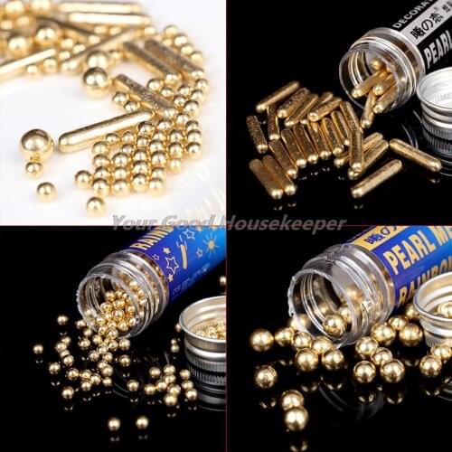 Edible Needle Sprinkles Beads DIY Baking Fondant Desserts Donuts Wedding Decor