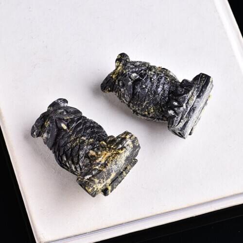 1PC handmade Natural White Crystal Owl Crystal Mineral Jewelry Wisdom Happiness Bird Home Furnishing DIY Gift Decoration