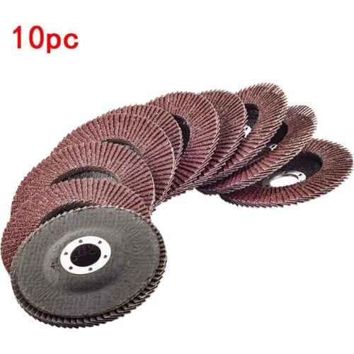 10Pcs Professional Flap Discs 115mm 4.5 Inch Sanding Discs 40 Grit Grinding Wheels Blades For Angle Grinder Polishing Wheel