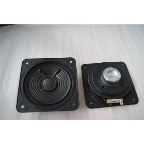 2pcs 4"inch 4Ω 15W Ultra-thin neodymium Mid bass speaker Square Loudspeaker