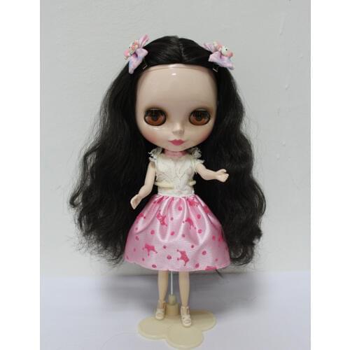 Free Shipping big discount RBL-154DIY Nude Blyth doll birthday gift for girl 4colour big eyes dolls with beautiful Hair cute toy