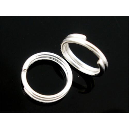 DoreenBeads 1000 PCs Silver color Double Loops Open Jump Rings 5mm Dia. Findings (B04157), yiwu