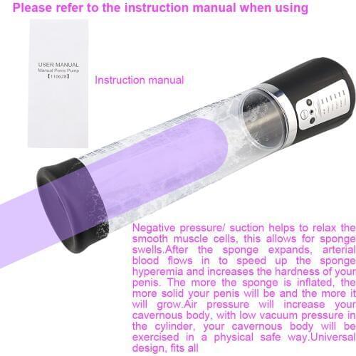 Electric Penis Pump Vacuum Vibrator Train Male Penis Pump Enlarger Extension Sucking Vacuum Sleeve Male Masturbator Product Sexy