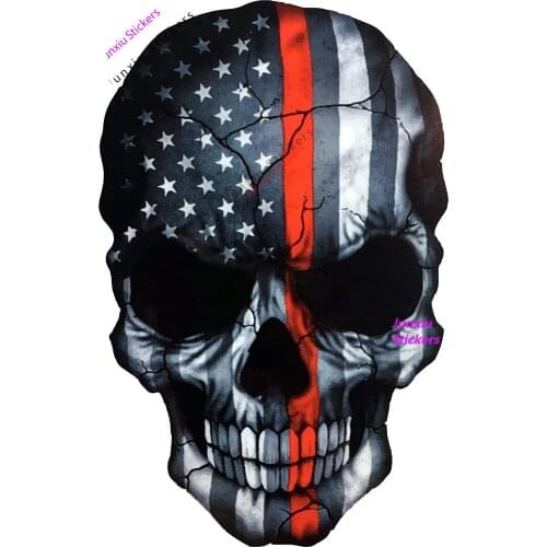 Devil Ghost Monster Zombie American Flag Military Soldier Metal Heavy Decal Laptop Window Door Wall Motorcycle Helmet KK16*11cm