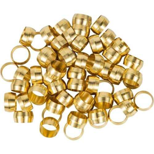 The 5/16" Brass Compression Sleeves Ferrels, Brass Compression Fitting