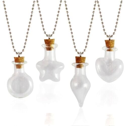 5Pcs Mini Clear Glass Vials Party Favors DIY Craft Wishing Drifting Bottle Boyfriend Personalized Gift Wedding Anniversary Gifts