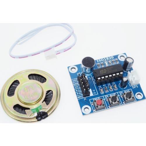 ISD1820 recording module voice module the voice board telediphone module board with Microphones + Loudspeaker