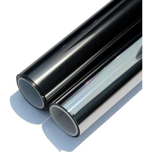 Bathroom Glass Film Household Window Sticker Heat Insulation Film Sun Protection Film Black Unidirectional Reflective Film