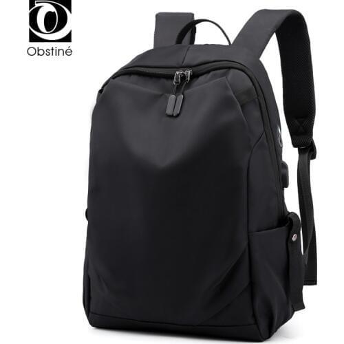 Nylon waterproof mens backpack for travel 15.6 inch laptop backpacks with usb charging school back pack men schoolbag bags