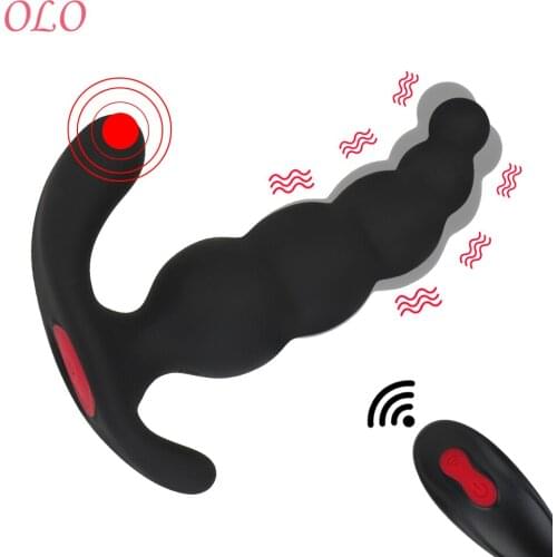 OLO 2 Mold 9 Frequency Anal Plug Male Masturbator Wireless Remote Control Butt Plug Silicone Sex Toys For Men Prostate massage