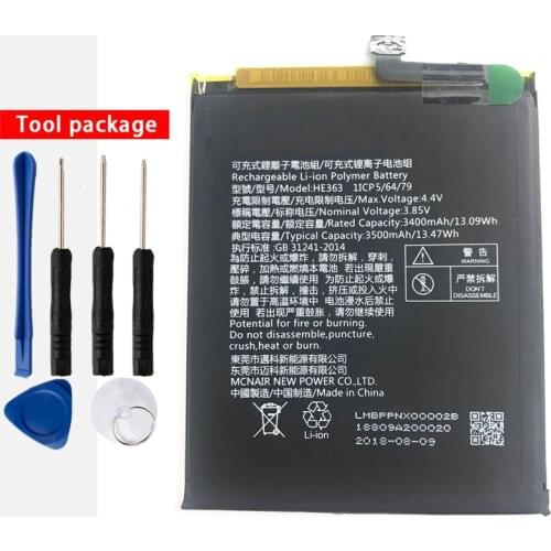 Original HE363 phone battery for Nokia X7 TA-1131 / 8.1 TA-1119 3400mAh