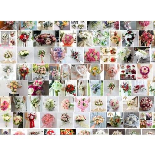 Customized wedding gift Peony Artificial Silk Flowers Small bouquet flores Home Party Spring Wedding Decoration Fake Flower