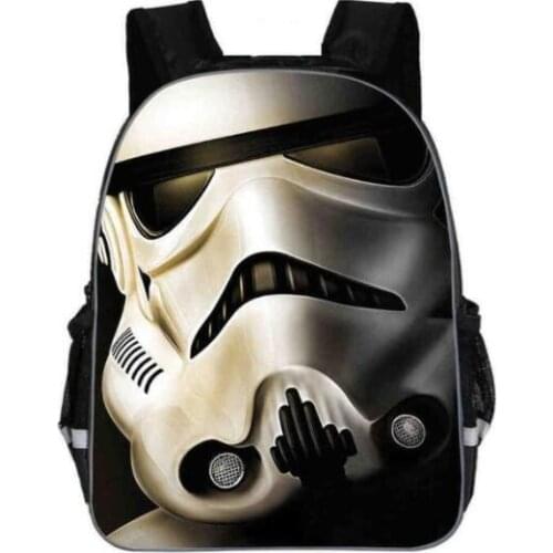 11-16inch Star Wars Backpack movie the force awaken School Bag Darth Vader Yoda Jedi Kids men primary bags custom made