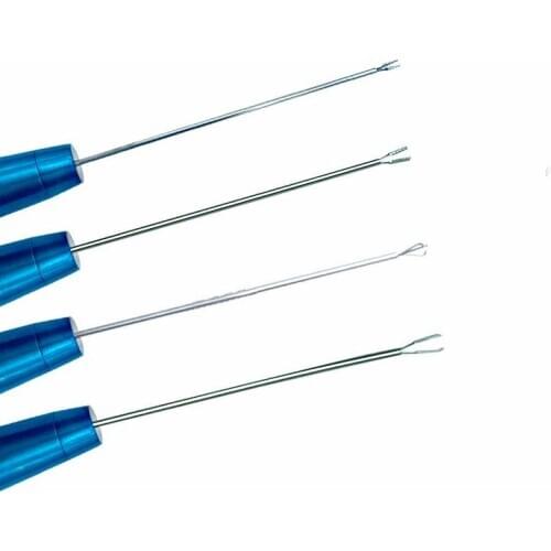 Titanium Alloy Capsulorhexis Forceps Ophthalmic Tweezer Virtreo-Retinal Curved Tip Ophthalmic Instrument