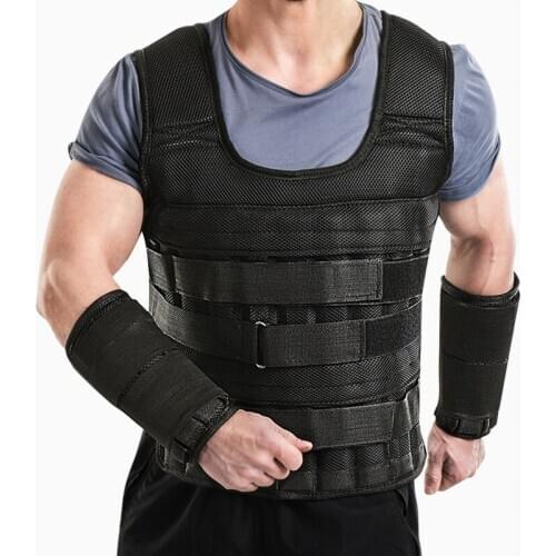Outdoor Fitness Training Loading Weight Vest Men Womens Adjustable Running Exercise Sports Gym Equipment Waistcoat Fitness Vest