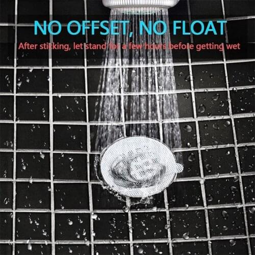 K1KA Universal Bathroom Shower Hair Catcher Mesh Stickers Disposable Drain Hair Catcher Bath Sink Drain Filter（Square/Round