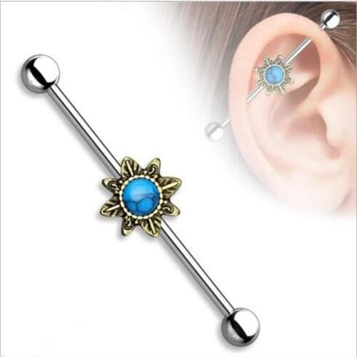 Jewelry Stainless Steel Earrings for Women 1 Pairs of Stud Earrings Long Rod Round