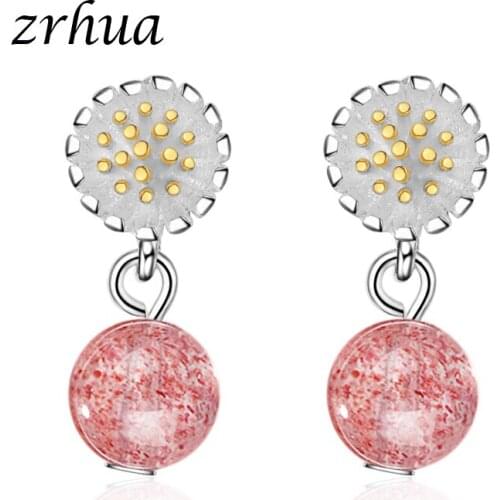 ZRHUA New Fashion Good Selling Silver Color Drop Earrings Accessories Gorgeous Crystal Brinco Women/Girls Wedding Jewelry