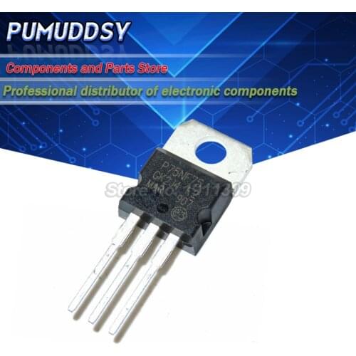 10PCS STP75NF75 P75NF75 TO-220 TO220 75NF75 MOS FE IC