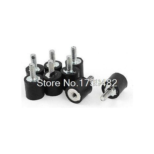 8Pcs M4 Air Compressor Rubber Vibration Mount Isolator 13mm x 13mm