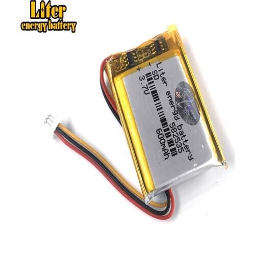 CE ROHS 582535 SP5 3.7V 600mAh Rechargeable li lithium polymer Battery For dvr navigation video recorder DVR cubex v50 hp f550g