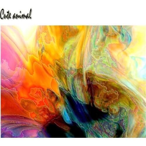 Diamond Painting 5D DIY diamond embroidery Abstract picture of colored lines Full Square Round drill diamond Mosaic Cross Stitch