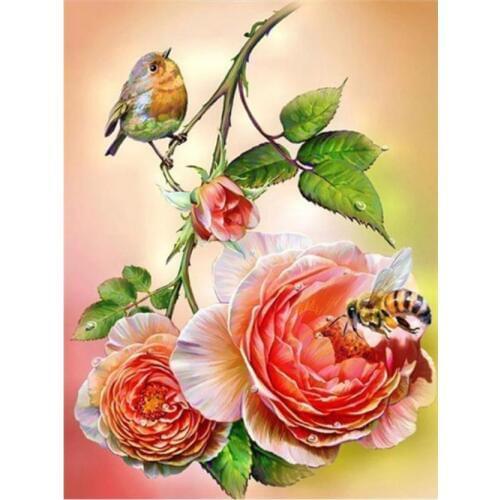 Animals diamond painting flower birds full embroidery picture mosaic poster children toy diamond art drawing wall sticker decor