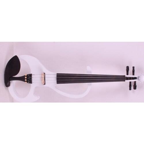 White 4/4 New 4 string Electric Acoustic Violin 2