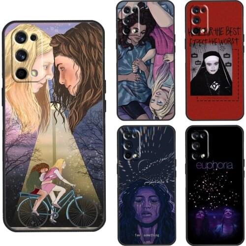 American TV Series Euphoria Case For Realme C3 C11 C15 GT Neo Q3 6 7 8 Pro Cover For OnePlus 8 Pro 8T Nord 9 Pro Shell