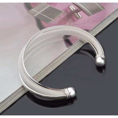 Double Twisted Line Mesh Bracelet Bangles Gold Silver Plated Bracelets & Bangles Fashion Bracelets For Women Jewelry A78