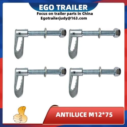 EGO TRAILER Price for 4pcs anti Luce M12 x 75mm Drop Catch Tail Gate Fastener , Fasteners - Bolt-On Type, trailer parts