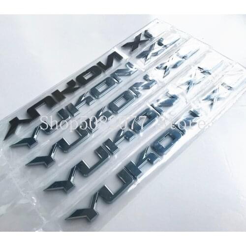 Letters Emblem for GMC YUKON XL 1500 2500 Pickup Truck Car Styling Car Letter Badge Lower Trunk Side Door Nameplate Logo Sticker