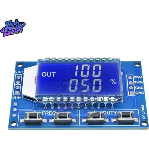 Signal Generator PWM Pulse Frequency Duty Cycle Adjustable Module LCD Display 1Hz-150Khz 3.3V-30V PWM Board Module
