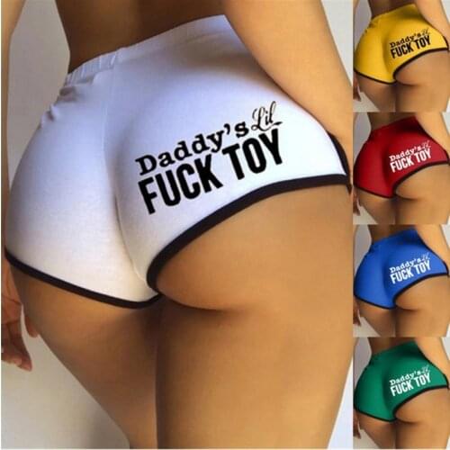 2021 summer little bastard toys interesting letters printed shorts