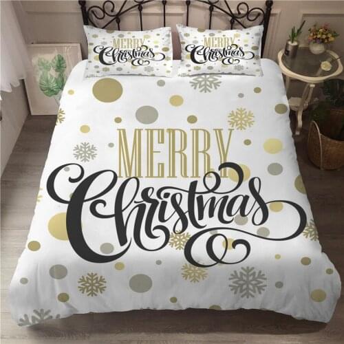 A Bedding Set 3D Printed Duvet Cover Bed Set Christmas Home Textiles for Adults Bedclothes with Pillowcase #SDJ01