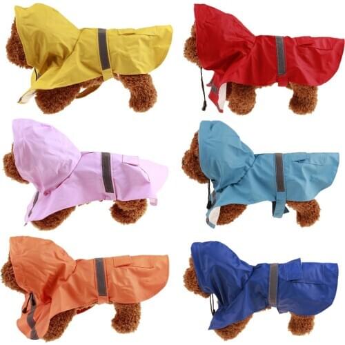 Small large dog raincoat Pet Apparel Dog Clothes Dog Raincoat Pet Jacket Rain Pet Waterproof Coat Dog hoodies clothing XS-5XL