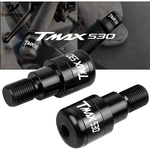 Motorcycle CNC Hand Grip Handle Bar End Cap Slider Cover For Yamaha TMAX530 TMAX 530 T-MAX530 2006-2016 2007 2008 2009 2010 2011