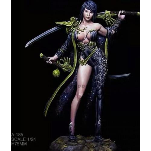 1/24 Resin Figure Kits Female Beauty Model self-assembled A-185