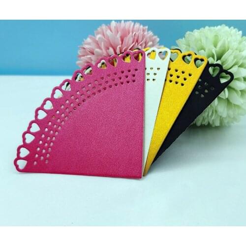 Scrapbook Cutting Knife Slimline Card Dies Love Corner Metal Die Cutters For Scrapbooking Embossing And Cutting Templat