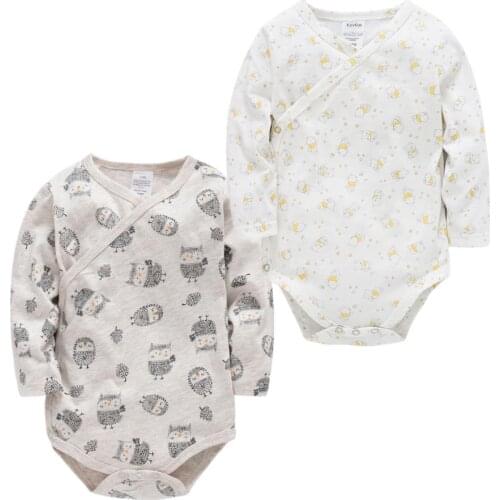 Autumn Winter Baby Girls Bodysuit Newborn Boys Jumpsuits 2 3 4PCS Long Sleeve Cartoon 100%cotton 0-12 Months Baby Clothes Ropa
